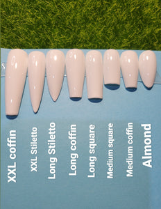 Long coffin full cover nail tips